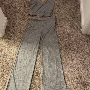 Three piece grey co-ord